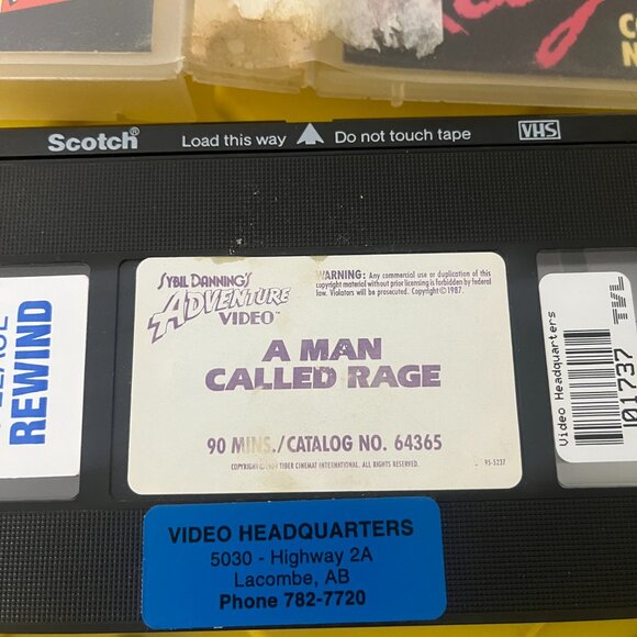 A Man Called Rage VHS Rare Sybil Danning Adventure Video CUT BOX FORMER RENTAL - Picture 4 of 5